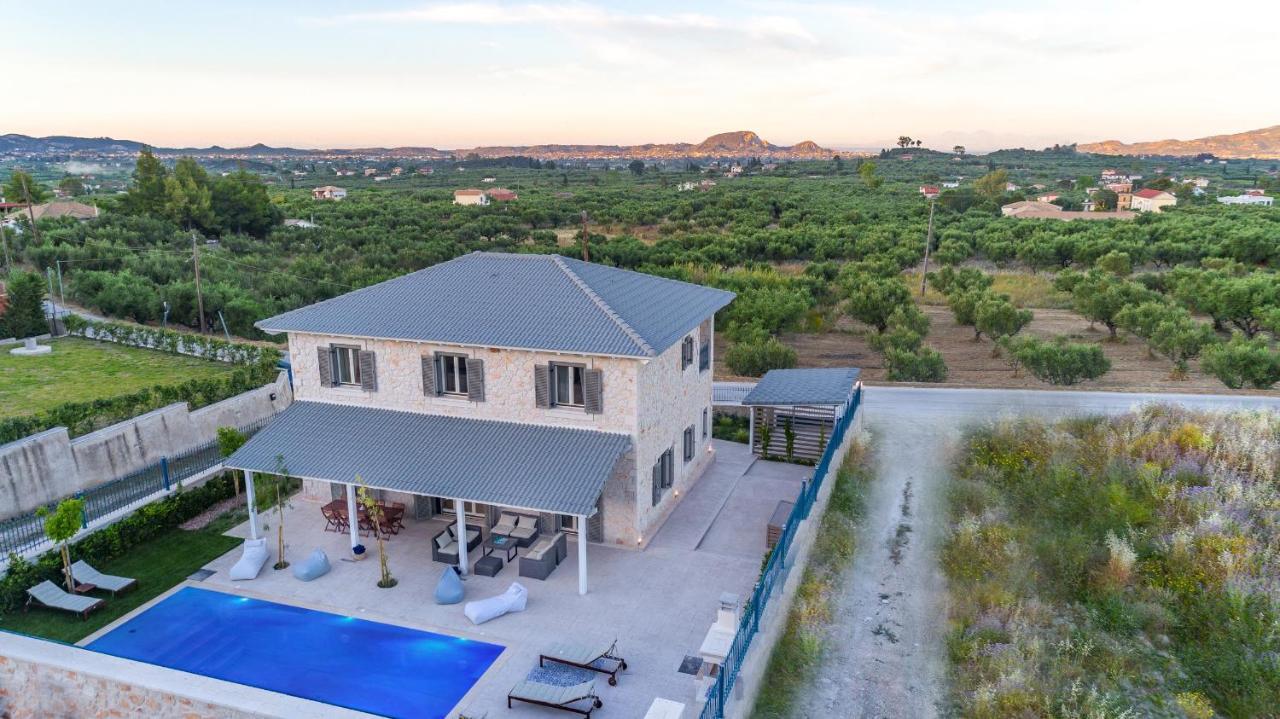 Zante Soleil - High-End Stone Villa With Swimming Pool Lagopodhon Exterior foto